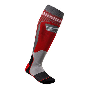 Chaussettes Alpinestars MX Plus-1 Red Cool Gray L