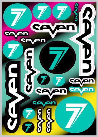 Planche de stickers SEVEN MX