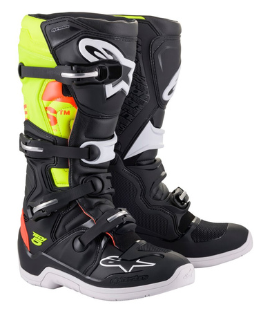 Bottes Alpinestars Tech 5 Black Red Fluo Yellow Fluo 14 (49.5)