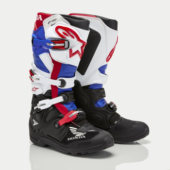 Bottes Alpi Honda Tech 7 End Drystar Blk Wh Blue Bright Red 11(45.5)