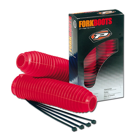 Soufflets de fourche Progrip Ø34/37-40/45mm Red-la paire