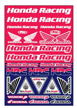 Zestaw naklejek stickers Factory Effex Honda Racing