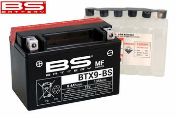 Batterie BS BATTERY BTX12-BS sans entretien avec pack acide