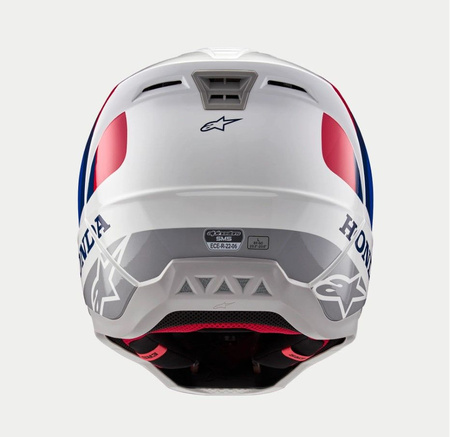 Casque Alpinestars S-M5 Honda White Blue Red Glossy L