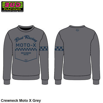 Sweat Crewneck BUD Moto X Grey S
