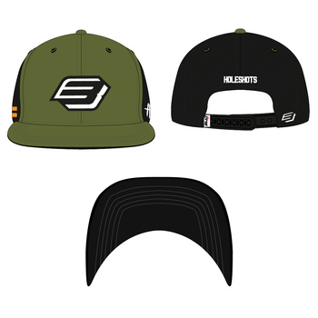 Casquette Bud Racing "B" Army Khaki Black-Taille unique
