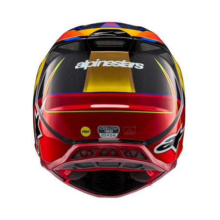 Kask Alpinestars S-M10 Era Gold Yellow Rio Red Glossy