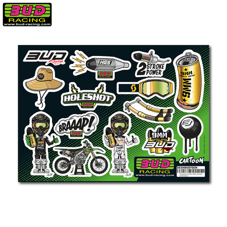 Stickers sheet BUD Cartoon A4 21x30cm