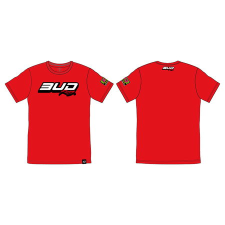 Tee Shirt BUD RACING Logo Red XL