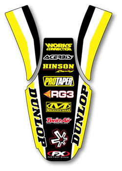 Déco garde boue arrière FX 250 RMZ 07/09