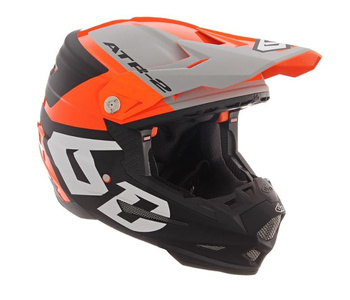 Casque 6D ATR-2 Helo Orange Grey XL