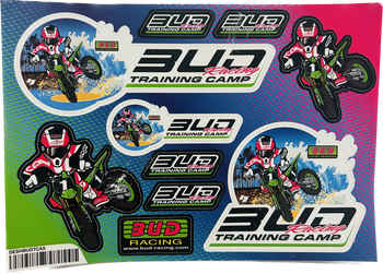 BUD Racing zestaw naklejek  Bud Training Camp A5 21x15cm