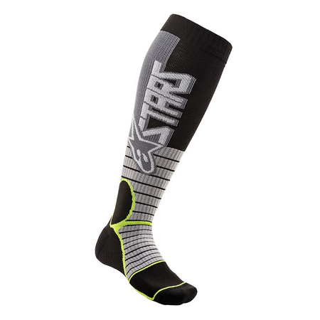 Chaussettes Alpinestars MX Pro Cool Gray Yellow Fluo M