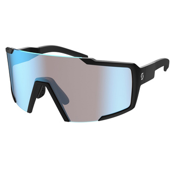 Lunettes Scott Shield Black Mat / Blue Chrome