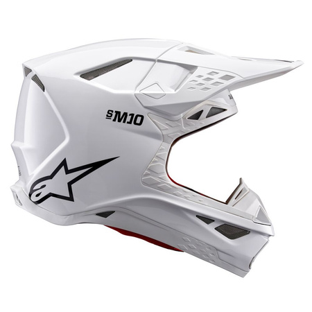 Casque Alpinestars S-M10 Solid White Glossy XS