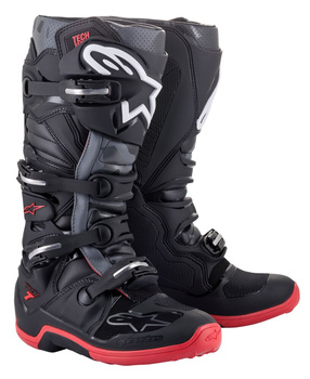 Bottes Alpinestars Tech 7 Black Cool Gray Red 5 (38)