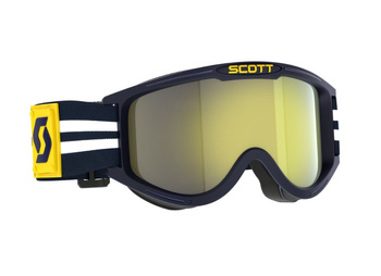 Gogle Scott 89X Era Blue White / Yellow Chrome Works