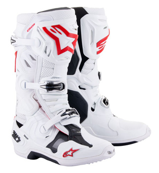 Bottes Alpinestars Tech 10 Supervented White Bright Red 8 (42)