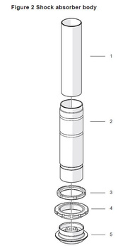 Ecrou de précharche amortisseur Ohlins TTX46