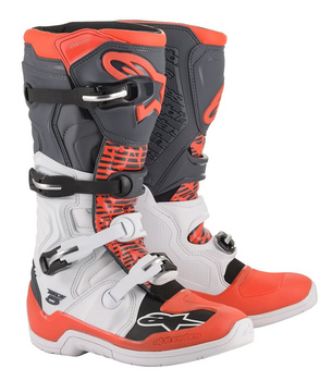 Bottes Alpinestars Tech 5 White Gray Red Fluo 13 (48)