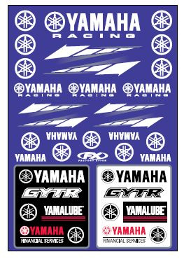 Planche stickers Factory Effex Yamaha Racing
