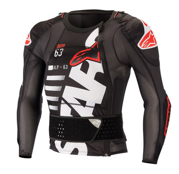 Gilet de Protec Manche Longue Alpinestars Sequence Black White Red L