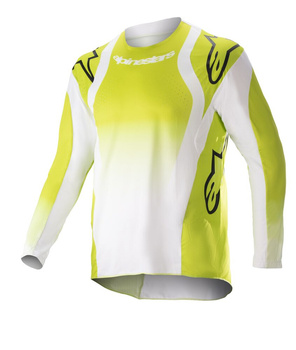 Maillot Enfant Alpinestars Racer Push Yellow Fluo White L