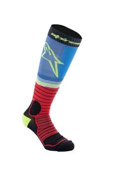 Chaussettes Alpinestars MX Pro Black Red Light Blue M