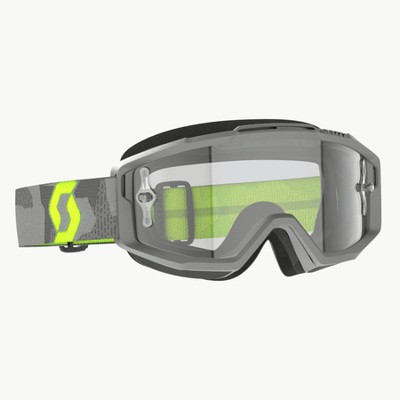 Masque Scott Split OTG Light Grey Neon Yellow / Clear Works