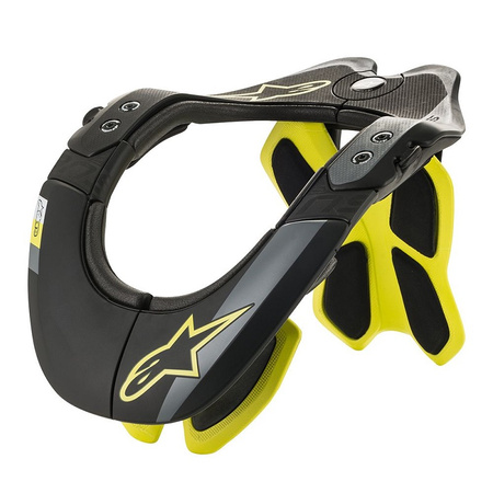 Neck Support Alpinestars BNS Tech-2 Black Yellow fluo L/XL