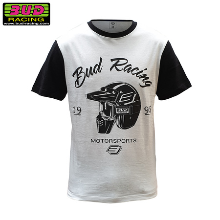 Tee shirt Bud Racing Enfant Helmet White Black 6 ans