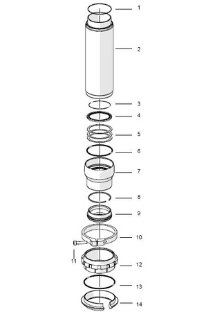 Joint O'ring d'amortisseur Ohlins 44x1