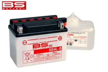 Batterie BS BATTERY BB4L-B conventionnelle avec pack acide