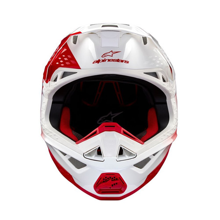 Casque Alpinestars S-M10 Unite Red White Glossy M