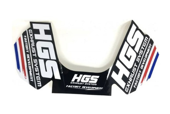 HGS naklejka tłumika 4T HGS (new version white)