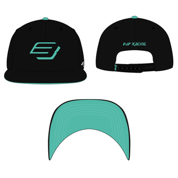 Casquette Bud Racing "B" Black Aqua-Taille unique