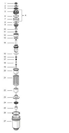 Fork piston holder 2.5 Ohlins 