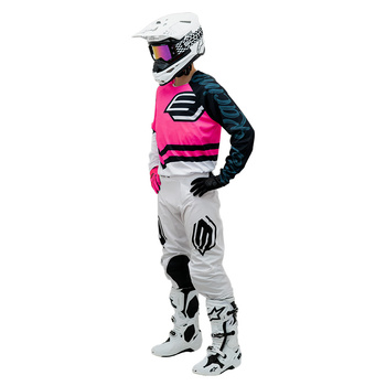 Bluza MX koszulka  BUD 95' logo Pink Fluo / White M