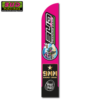 Oriflamme Bud Trainning Camp 9MM 5.10m avec mat (sans pied)