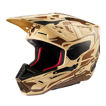 Casque Alpinestars S-M5 Mineral Dark Brown Kangaroo Matt L