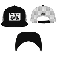 Casquette Bud Racing KX 95 Black White -Taille unique