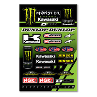 Zestaw naklejek stickers D'cor 17 Team Monster Kawasaki