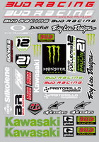 Zestaw  naklejek naklejki  Bud team 09 (prédécoupés)
