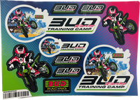 BUD Racing zestaw naklejek  Bud Training Camp A5 21x15cm