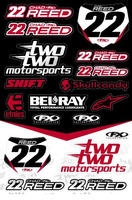 Zestaw naklejek stickers Factory Effex Chad REED