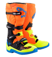 Bottes Alpinestars Tech 5 Orange Fluo Enamel Blue Yel fluo 9 (43)