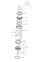 Réservoir d'amortisseur Ohlins 85 SX 49/105