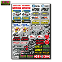 BUD Racing zestaw naklejek  Micro logos universal 30x42cm