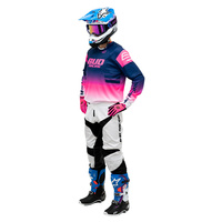 Bluza MX koszulka  BUD Lazer Navy / Pink Fluo / White L