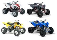 Yamaha quad 450 YFZ 2008 bleu 1/12° NewRay